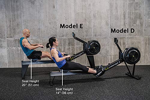 Concept2 RowErg Indoor Rowing Machine with Tall Legs - PM5 Monitor, Device Holder, Adjustable Air Resistance, Easy Storage